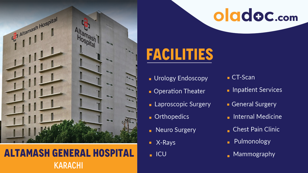 Facilities at Alatmash General Hospital Karachi